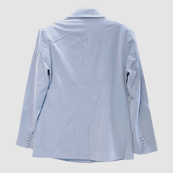 Revolve WeWoreWhat Double Breasted Blazer Suiting Twill Storm Blue Womens M NWT - Picture 4 of 10